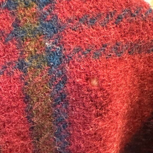 Vintage Pendleton Woolen Mills Blanket Throw Wool Plaid 52 X 68 Cabincore READ - Picture 11 of 12